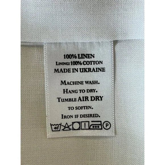 Arte Italica-Crown Linen Designs Women's Bobbi Long Blazer in Ivory - Sz S - NWT